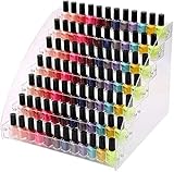 MSYU 7 Schichten Acryl Nagellack Organizer, Transparent Nagellack Display Ständer, Nagellack Regal Nagellackhalter für Parfüm Kosmetik Hautpflegeprodukte(31 x 31x 25 cm)