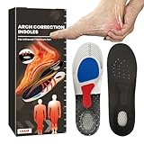 Fußgewölbe-Einlegesohlen, 1 Paar, rutschfest, ganztägiger Komfort, Fußgewölbeunterstützung, Schuheinlagen – für Laufen, Wandern, Reiten, Joggen, Camping, Pendeln, Arbeitsstiefel, Sneaker, High Heels