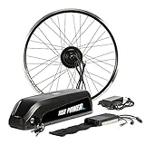 SHIMOST 28 Zoll 700C E-Bike Umbausatz Conversion Kit 36V250W Frontmotor mit 36V15,6Ah Li-ion Batterie Akku für Vorderrad, Integrierte Controller, LCD Anzeige, Pedal Sensor