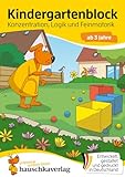 Kindergartenblock ab 3 Jahre – Konzentration, Logik,...