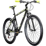 Galano Mountainbike Hardtail 26 Zoll Path MTB Fahrrad 21 Gang Mountain Bike 26' (schwarz/grün, 46 cm)