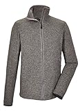 killtec Herren Strickfleecejacke/Fleecejacke mit Stehkragen KOS 328 MN FLX JCKT, mittelgrau, XL, 41327-000