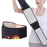 MagiSel Rückenwärmer Selbstheizend, Selbstheizender Hüftgurt, Magnetischer Lumbalgurt mit Selbstwärme, Rückenstützgürtel mit Heizkissen, Atmungsaktive Rückenbandage für Herren und Damen, Bauchgurt