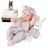 Realistisches Baby | 30 cm Babypuppen Die Wie Echt Aussehen,Waschbarer Weicher Spielbegleiter Niedlicher Schlafbegleiter Rollenspiel Kinderzimmer Geburtstag Weihnachten