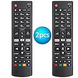 Fernbedienung für alle LG Fernseher - 2-Pack ErsatzFernbedienung Universal Remote für LG LCD OLED QNED Nanocell 4K UHD Ultra HD Smart TV