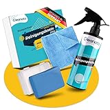 Cleanato Reinigungsknete [200 g] – Auto Knete Set & Lackreinigungsknete – Professionelle Magic Clean Knete – Inklusive [500 ml] Reinigungsspray & Mikrofasertuch