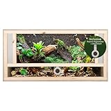 REPITERRA Holz Terrarium mit Frontbelüftung aus OSB Platte 80 x 40 x 40 cm