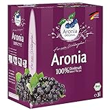 Aronia ORIGINAL Bio Aronia Muttersaft aus deutschem Anbau | 3 Liter Bio Direktsaft aus 100% Aroniabeeren | Vegan, ohne Konservierungsstoffe, ohne Zuckerzusatz (lt. Gesetz)