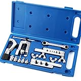 Thorstone Einzel-Bördelwerkzeug-Set und Swage Tool für Kupferrohre HVAC mit Rohrschneider, 10 Stück