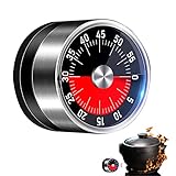 10 Pcs Magnetischer Timer | 60-Minuten-Countdown-Timer - Visueller Countdown-Timer aus Edelstahl für Klassenzimmer, Sport, Kochen, Fitnessstudio, Zahnbürste, Backen Cypreason