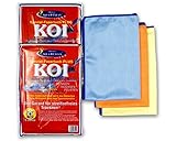 Aqua Clean KOI-Tuch - Microfaser Reinigungstuch Poliertuch Glasreiniger, 60x40cm, 6-teilig (2x 3er-Set)