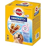 Mars Mars Pedigree DentaStix Daily Oral Care Zahnpflegesnack für große Hunde – Hundeleckerli mit Huhn- & Rindgeschmack für jeden Tag – 112 Sticks (4 x 28 Stück)