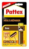 Pattex Rep'Bois Reparaturpaste, Holzfarbe, repariert, verdichtet, repariert, rekonstruiert das Material, 48 g