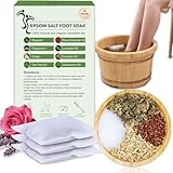 Fußbad mit Bittersalz, Bittersalz zum Einweichen, beruhigt müde Füße, eingewachsene Zehennägel, Geruchsduft, Spa-Pediküre-Pflege, 10 Stück