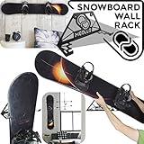 Snowboard wandhalterung (100% Stahl) (schwarz)