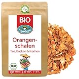 Bio Orangenschalen 300g - geschnitten und getrocknet -...