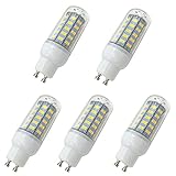 Aoxdi 5 Stück LED Strahler Lampe GU10 Sockel 7W, Warmweiß, 48 SMD 5730 LED GU10 Energiesparlampe 7W, AC220-240V