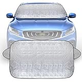 Frontscheibenabdeckung Winter, Scheibenabdeckung Auto Winter Frostabdeckung Sonnenschutz, Winschutzscheiben Abdeckung, Auto Frontscheib Autoscheibenabdeckung Schutzabdeckung Winter, 140x100cm