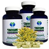 Echte GOLDRUTE Solidago Goldrutenkraut 540 (3x180) Kapseln NIEREN - BLASE - HARNWEGE - NATUR pur [OHNE ZUSATZSTOFFE] 26935-5