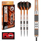 RED DRAGON Darts – Amberjack 2 Serie 21g Stahlspitze Dart-Set mit Dart Flüge und Dart Schäften