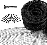 Teichnetz Feinmaschig Garden 15x15m Teichnetz Vogelschutznetz schwarz,robust, witterungs- & UV beständig Schwarz,Teichabdecknetz, Vogelschutznetz,Laubnetz Obstbaumnetz