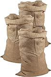 Meister Jutesäcke 105 x 60 cm - 3er Set - 50 kg Traglast - Ökologische Säcke aus Naturfaser - 100 % Jute - Strapazierfähig / Kartoffelsack / Frostschutz / Nikolaussack / Sackhüpfen / 9960920