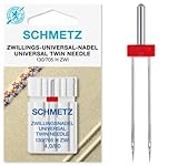 SCHMETZ Nähmaschinennadeln I 1 Zwillings-Universal-Nadel 4,0/80 | 130/705 H ZWI NE 4.0 | auf allen Haushaltsnähmaschinen mit Zickzack-Funktion einsetzbar