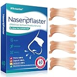 Nasenpflaster Schnarchen 60 Stück Schnarchstopper Nose Strips Anti Schnarch Lösung Nasenstrips für Bessere Atmen & Sport Nasal Strips Effektive Schnarchen Stopper Gegen Schnarchen Schnarchpflaster