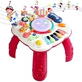 TONZE Aktivitätstisch Musikspielzeug Baby 6 in 1 Spielzeug Musik Spielzeug Baby Lernspielzeug für Kinder Mädchen Jungen 2 3 4 5 Jahre