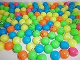Schnooridoo 50 Bunte Smile Lachgesicht Neon Springball 25mm Hüpfball Dopsball Flummy Mitbringel Kindergeburtstag Give Away Tombola
