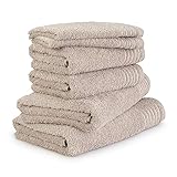 Möve Handtuchset New Classic 6-TLG Handtücher - 2X 30x50 cm + 2X 50x100 cm + 2x67x140 cm, 100% Baumwolle, Cashmere
