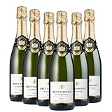 Brut Dargent Chardonnay Brut | 6 x 0,75 L | Elegant & Frisch | Ideal für Aperitif & Feiern | Schaumwein Aus Frankreich | 11% Vol.