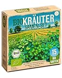 Bio Kräuter Samen Set - 15 Sorten Samen - Kräutersamen -...