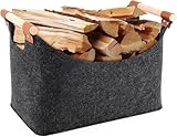 Holzkorb für Kaminholz | Faltbarer Brennholzkorb |...