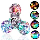 Steemjoey LED Kristall Fidget Spielzeug für Kinder Erwachsene, LED Kristall Fidget Set Finger Toy, Hand Fidget Spielzeug ADHD Anti Angst Spielzeug Stressabbau Spielzeug