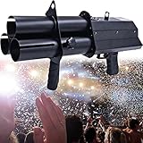 Elektrische Konfetti Shooter Maschine Handheld Konfetti Bombe Confetti Machine Drahtlose Konfettimaschinen Konfettikanonen Set Stage Electronic Three-Shot Salute Gun für Disco,Wedding, Stage Effect