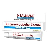 Antimykotische Creme 30g, Antimykotische Hautcreme zur Linderung von Juckreiz im Leistenbereich, Ringelflechte, Ekzemen, bei Fußpilz, lindert Juckreiz, beruhigt Pilzhaut für Gesicht und Körper