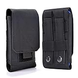 Universal Tactical MOLLE Holster Army Mobile Phone Belt Pouch EDC Security Pack Carry Accessory Kit Waist Bag Case Compatible iPhone 13/14/15/16 Series & Samsung Galaxy S24, A-Series