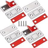 Tür Magnete für Möbel Magnetschnäpper Jiayi 4 Stück Ultra Dünn Magnete für Schranktüren Schrankmagnete Selbstklebend Stark Schrank Magnete Magnetverschluss Schubladen Magnet Türschließer Möbelmagnete