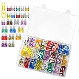 Xpieoyrm 300Pcs Kfz Sicherung set,150 Standard Sicherungen + 150 Mini Sicherungen+1 Sicherungszieher,Flachsicherung Kfz,2A 3A 5A 7.5A 10A 15A 20A 25A 30A 35A 40A Stecksicherung für Auto Motorrad