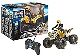 Revell Control Quadbike New Dust Racer I Maßstab 1:10 I Perfekt für Renn-Enthusiasten ab 8 Jahren I Große Reifen I MHz-Fernsteuerung I Für Indoor- und Outdoor-Nutzung I Ferngesteuertes Quad