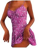 Riou Damenkleid, Bohemian, kurz, sexy, mit Punkten, für den Sommer, Strand, Party, A-Line, Maxi-Kleid, Schlauch, Schwarz X-Large