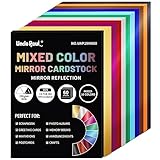 A4-Spiegelkartonpapier in gemischten Farben, 60 Blatt, 10...