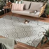 FRAAI | Home & Living In- & Outdoor Teppich - Summer Arch Grün - Wetterfest - Polypropylen - Flachgewebe - Wohnzimmer, Esszimmer, Balkon, Garten/Terrasse, Flur - Terrasse - Rug