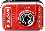 VTech Kidizoom Video Studio HD rot – Kinderkamera mit Greenscreen, Stativ, Effekten, Selfielinse und vielem mehr – Für Kinder von 5-12 Jahren