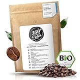 360° Premium Bio Kaffeebohnen 1000g, 100% Honduras Hochland Arabica Kaffeebohnen Bio - Köstlich, mild, säurearm - Bio Kaffee ganze Bohnen - Ideal als Kaffeebohnen Vollautomat - 360° Rundum Ehrlich