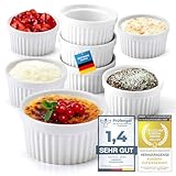 Dimono® 8er Set Dessert-Schalen Creme Brulee...