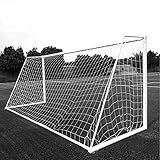 Nimoa Fußball Netz, Fussballnetz Fußball Tornetz Fußballnetz in Voller Größe Sport Ersatz Fußball Torpfostennetz für Fussball Training Fussballtor (8X6FT)