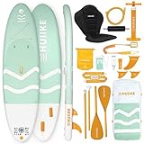 Stand Up Paddling Board Hochwertigem Zubehör - HUIIKE | Sup Paddle Board mit Dual-Use-Paddel und Kajaksitz | mit Großer Stabilität | Für Stand-Up Paddling