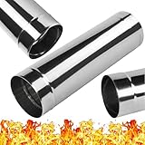 Edelstahl Rauchrohr - Lange 500mm 0,5m - Ofenrohr Schornstein Kaminrohr Rohr - Ø 130 mm x 0,5 m